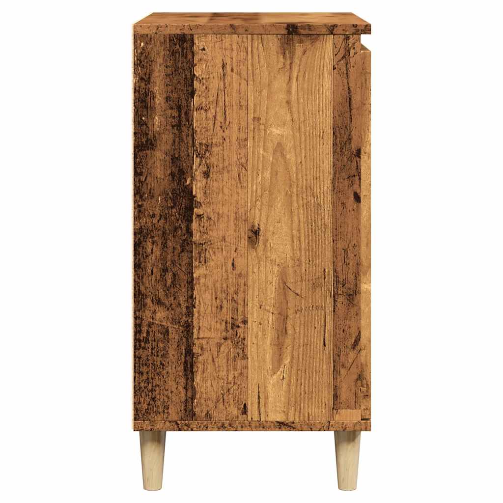 skænk 60x35x70 cm konstrueret træ antikt træ