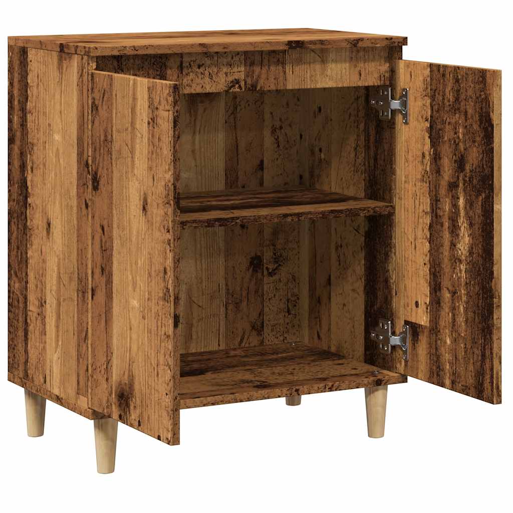 skænk 60x35x70 cm konstrueret træ antikt træ