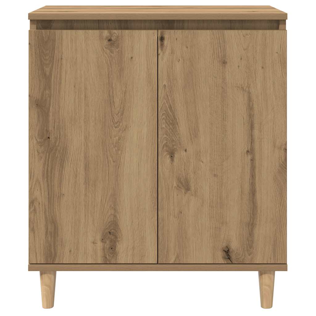 skænk 60x35x70 cm konstrueret træ egetræsfarve