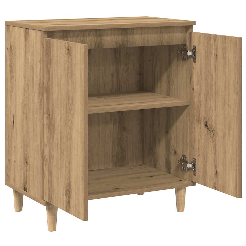 skænk 60x35x70 cm konstrueret træ egetræsfarve
