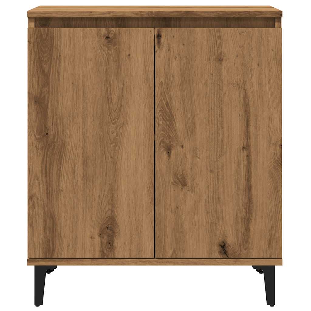 skænk 60x35x70 cm konstrueret træ egetræsfarve