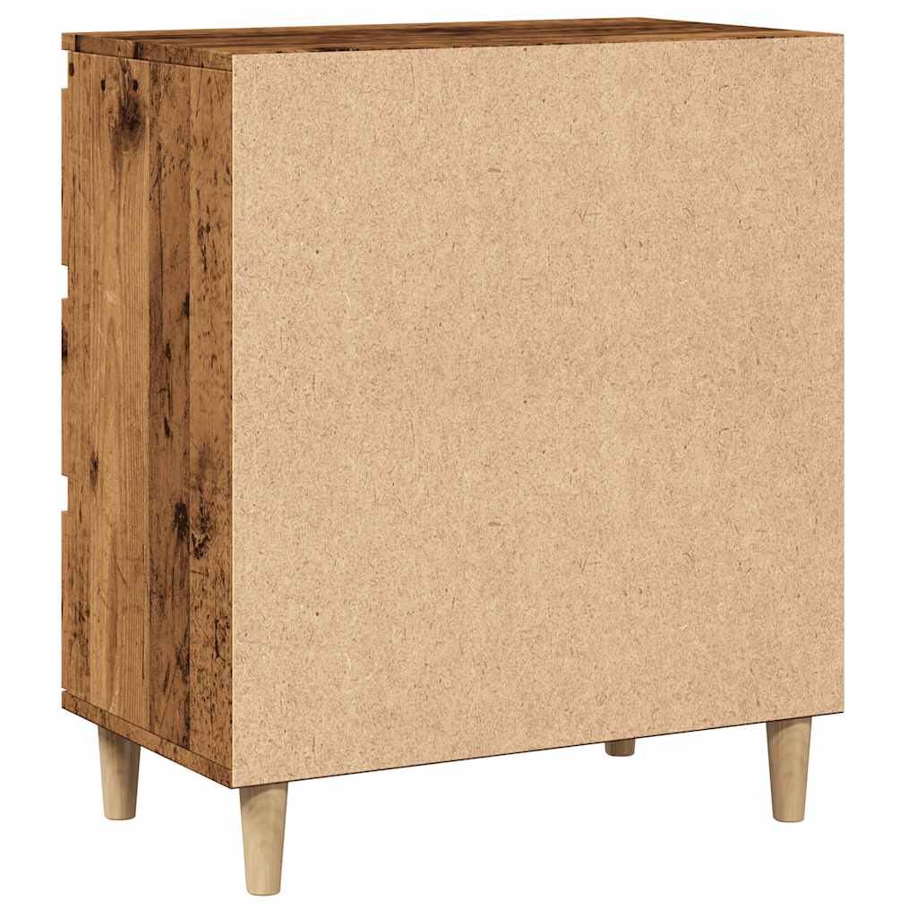 skænk 60x35x70 cm konstrueret træ antikt træ