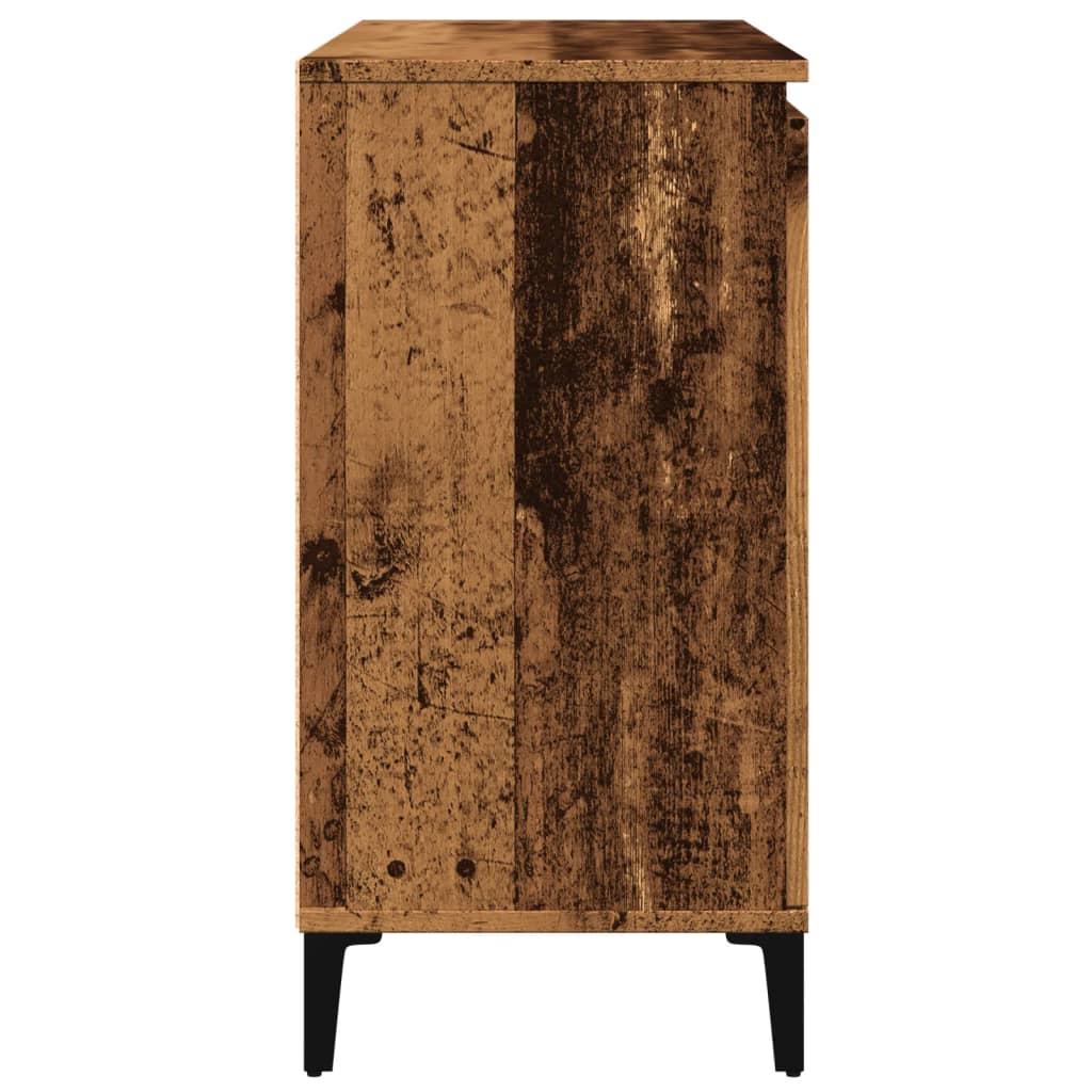 skænk 102x35x70 cm konstrueret træ antikt træ