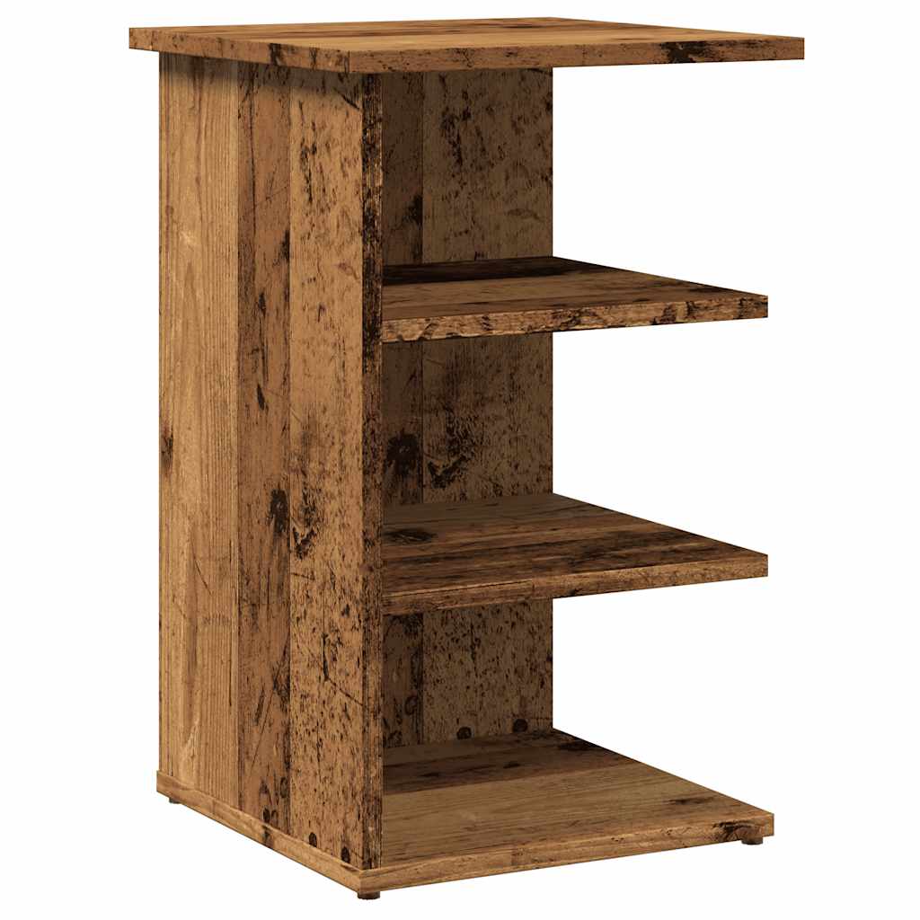 skænk 35x35x55 cm konstrueret træ antikt træ