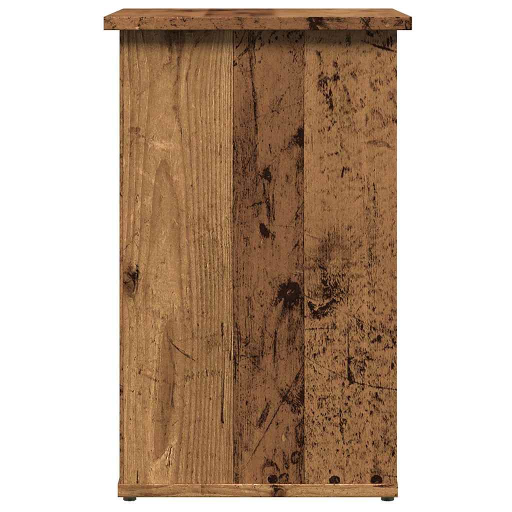 skænk 35x35x55 cm konstrueret træ antikt træ