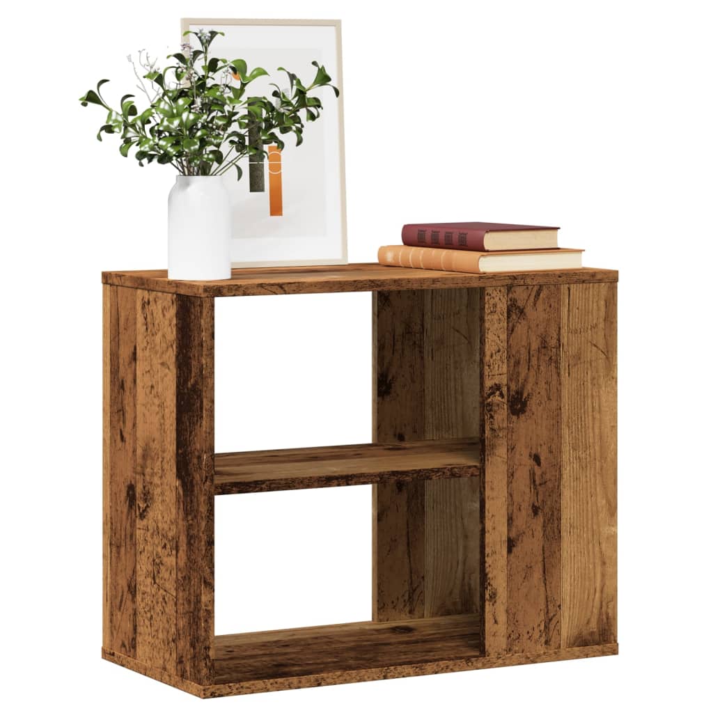 sideskab 60x30x50 cm konstrueret træ antikt træ