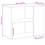 sideskab 60x30x50 cm konstrueret kunsteg
