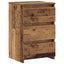 sengeborde 2 stk. 40x35x62,5 cm konstrueret træ gammelt trælook