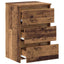 sengeborde 2 stk. 40x35x62,5 cm konstrueret træ gammelt trælook