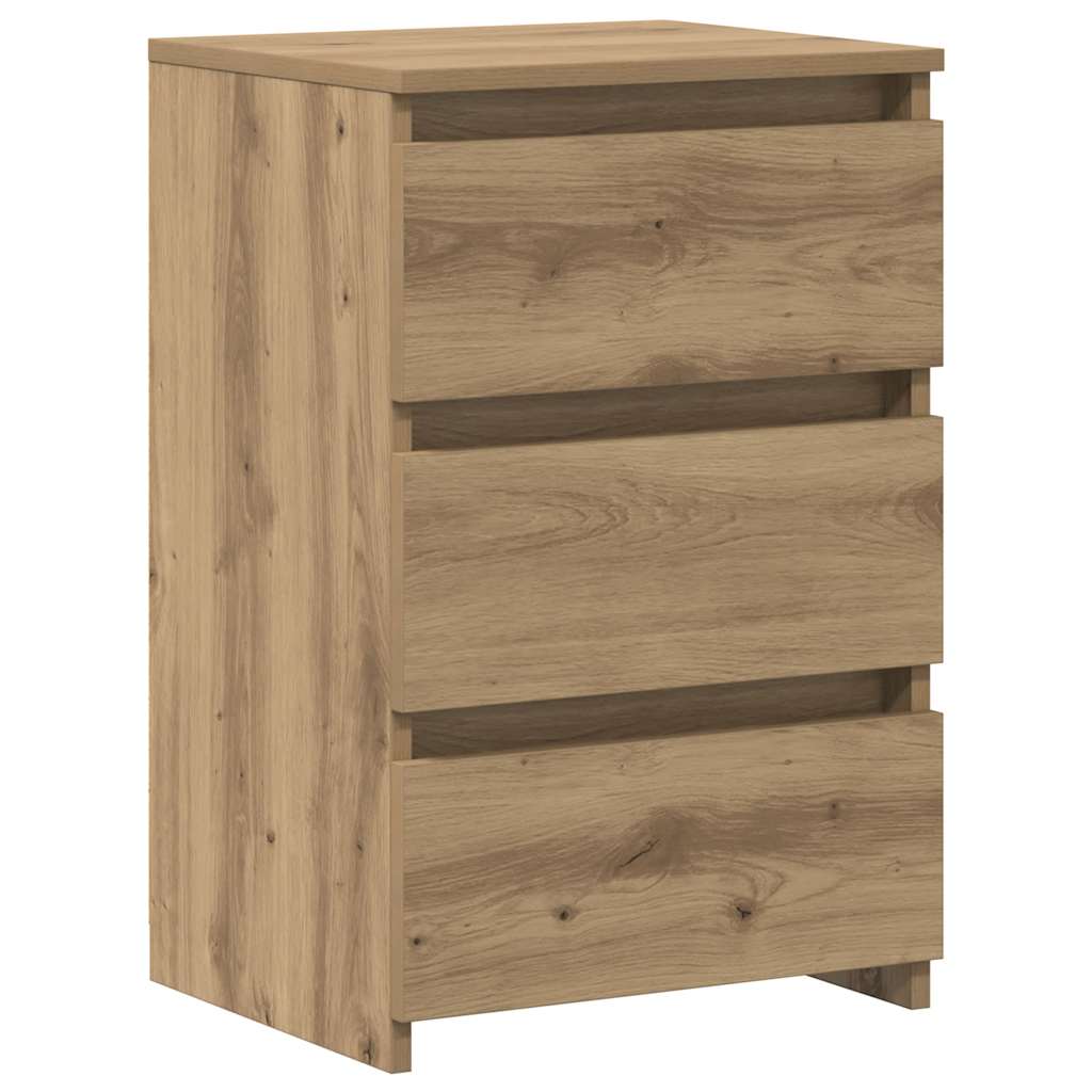sengeborde 2 stk. 40x35x62,5 cm konstrueret træ kunsteg