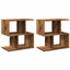 sengeskabe 2 stk. 50x30x51,5 cm konstrueret træ antikt træ