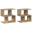 sengeborde 2 stk. 50x30x51,5 cm kunsteg