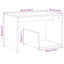 sidebord 59x36x38 cm konstrueret træ kunsteg