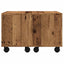 sofabord 60x60x38 cm konstrueret træ antikt træ