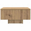 sofabord 60x60x31,5 cm konstrueret træ egetræsfarve