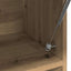 garderobeskab 100x32,5x35 cm konstrueret træ kunsteg