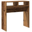 konsolbord 78x30x80 cm konstrueret træ antikt træ
