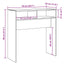 konsolbord 78x30x80 cm konstrueret træ antikt træ