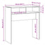 konsolbord 78x30x80 cm konstrueret træ kunsteg