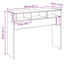 konsolbord 105x30x80 cm konstrueret træ antikt træ