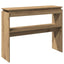 konsolbord 102x30x80 cm konstrueret træ kunsteg
