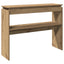 konsolbord 102x30x80 cm konstrueret træ kunsteg