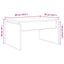 sofabord 68x50x38 cm spånplade gammelt træ