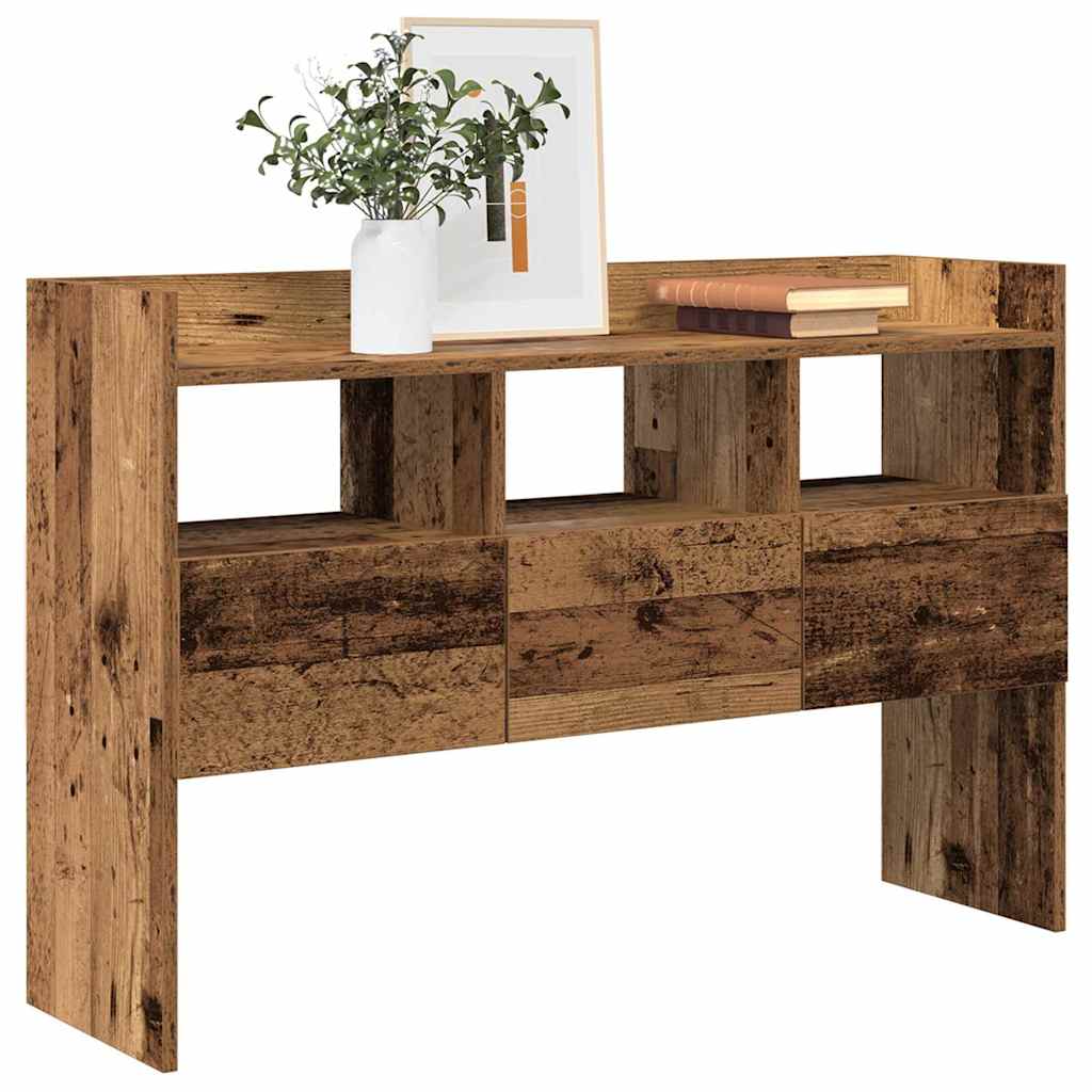 skænk 105x30x70 cm konstrueret træ antikt træ