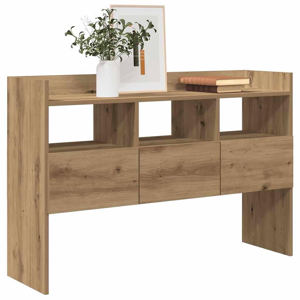 skænk 105x30x70 cm konstrueret træ egetræsfarve