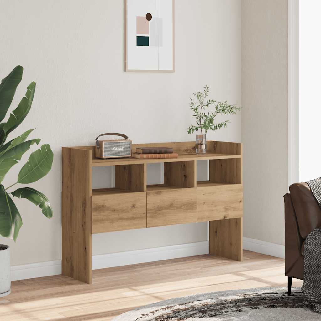 skænk 105x30x70 cm konstrueret træ egetræsfarve