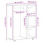 garderobe 80x40x110 cm konstrueret træ kunsteg