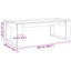 sofabord 102x50x35 cm konstrueret træ antikt træ