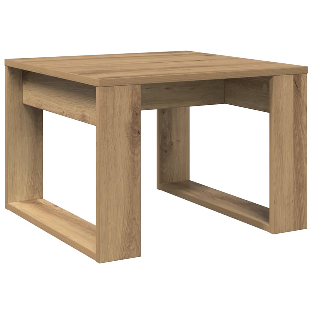 sidebord 50x50x35 cm konstrueret træ kunsteg