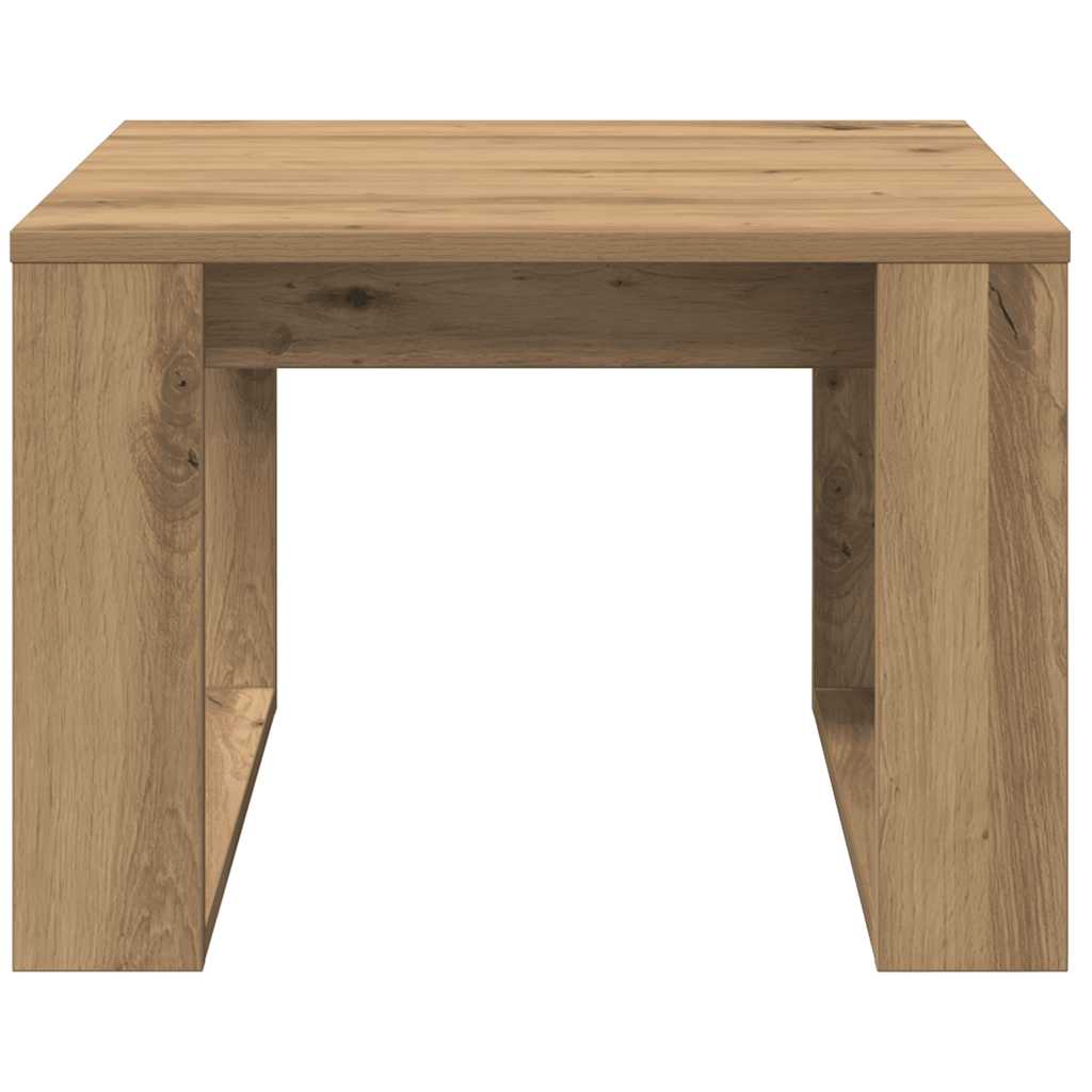 sidebord 50x50x35 cm konstrueret træ kunsteg