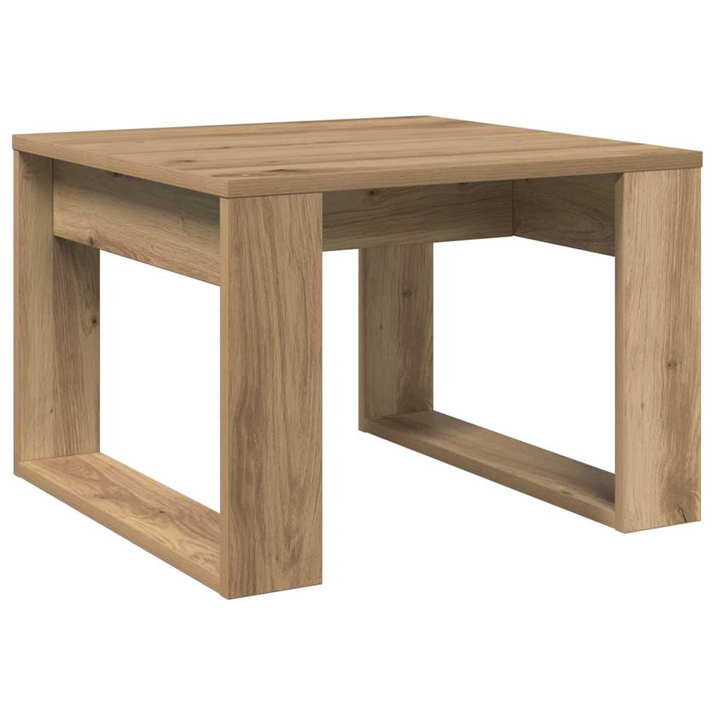 sidebord 50x50x35 cm konstrueret træ kunsteg