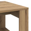 sidebord 50x50x35 cm konstrueret træ kunsteg