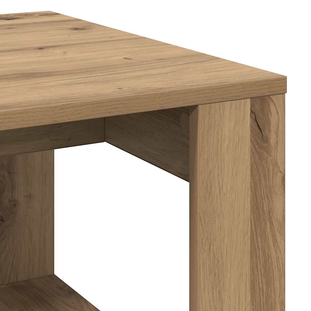 sidebord 50x50x35 cm konstrueret træ kunsteg