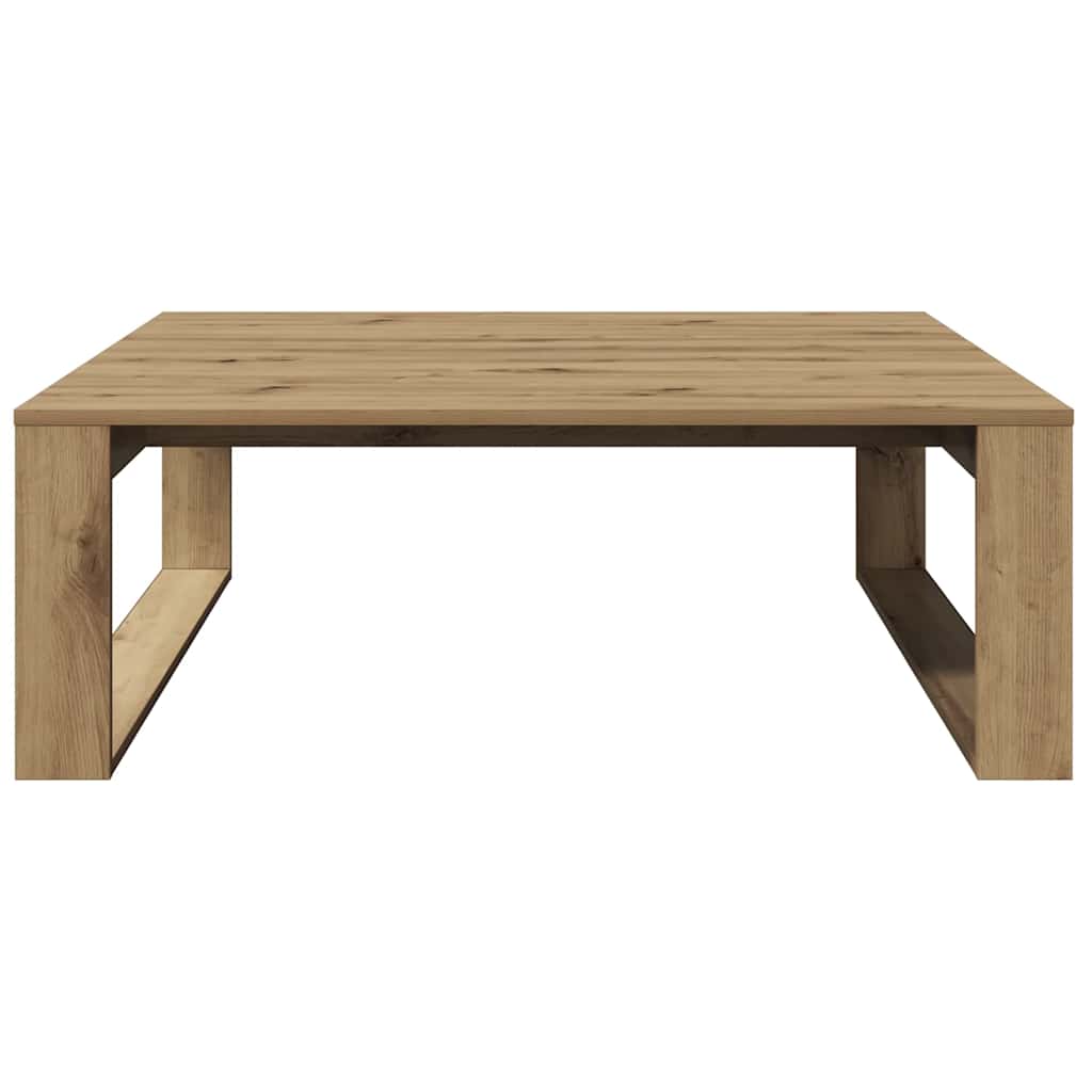 sofabord 100x100x35 cm konstrueret træ kunsteg