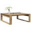 sofabord 100x100x35 cm konstrueret træ kunsteg