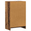 skoskab 60x35x92 cm konstrueret træ antikt eg