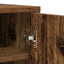 skoskab 60x35x92 cm konstrueret træ antikt eg