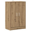 skoskab 60x35x92 cm konstrueret træ kunsteg