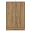 skoskab 60x35x92 cm konstrueret træ kunsteg