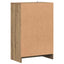 skoskab 60x35x92 cm konstrueret træ kunsteg