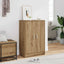 skoskab 60x35x92 cm konstrueret træ kunsteg