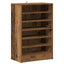 skoskab 60x35x92 cm konstrueret træ antikt eg
