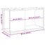 tv-bord 60x24x32 cm konstrueret træ antikt træ