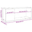 tv-bord 80x24x32 cm konstrueret træ antikt træ