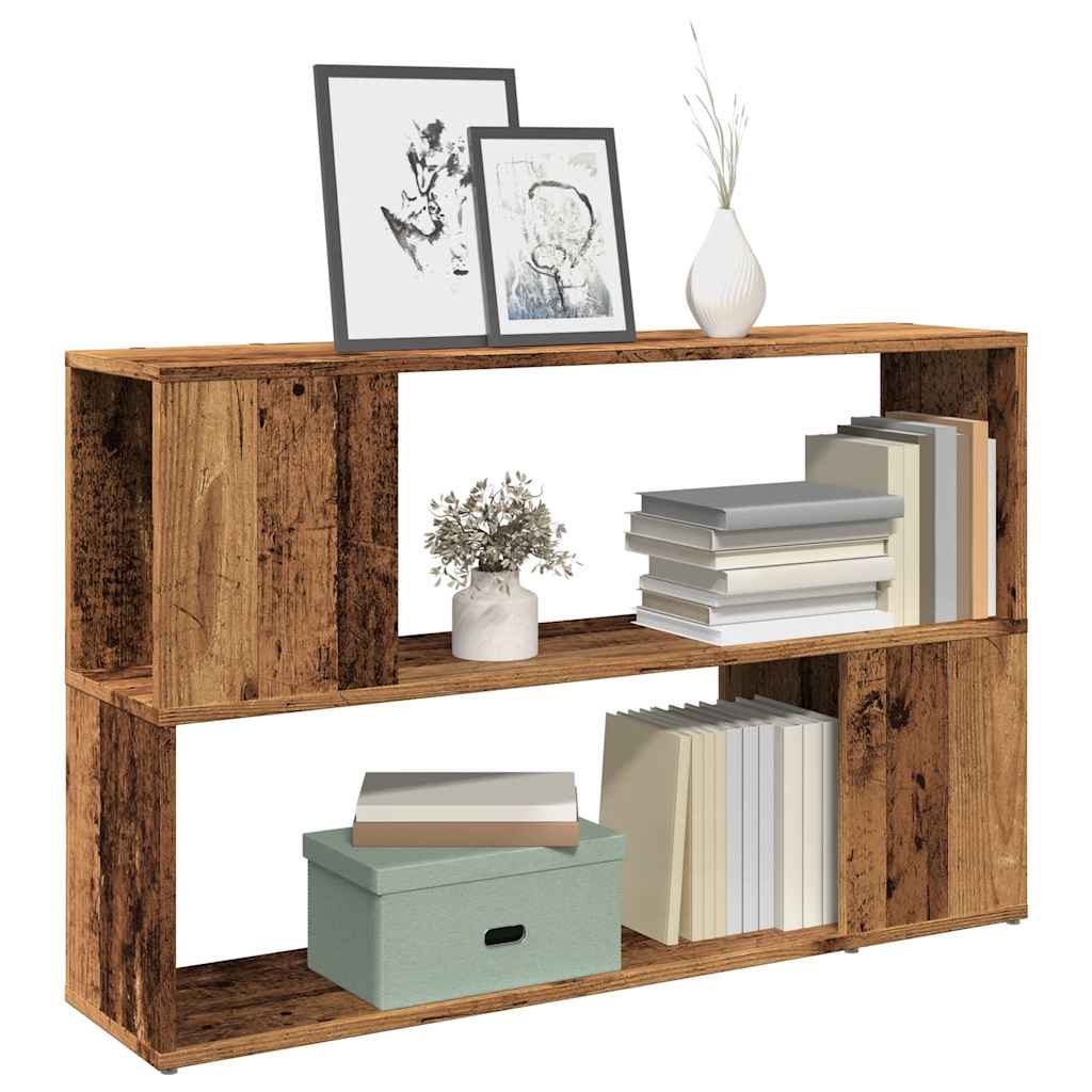 bogreol 100x24x63 cm konstrueret træ antikt træ billede