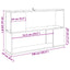 bogreol 100x24x63 cm konstrueret træ kunsteg